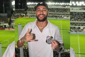 Neymar Jr. fue el invitado de lujo en el Santos vs Audax Italiano