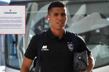 Cienciano abrió proceso disciplinario a Paolo Hurtado