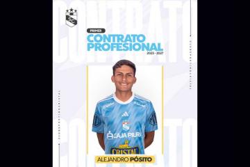 Alejandro Pósito firmo contrato profesional con Cristal