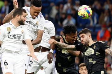 Real Madrid venció al Celta de Renato Tapia