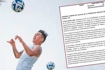 Alianza Lima volvió a la carga por expulsión de Cueva ante Comisión Disciplinaria de FPF