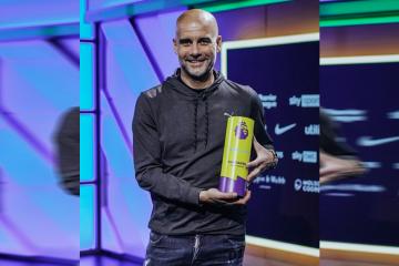 Guardiola fue elegido entrenador del año en la Premier League