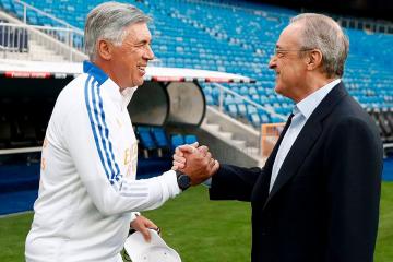 Se queda: Florentino Pérez le renovó la confianza a Carlo Ancelotti