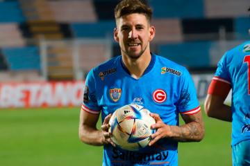 Giordana: "Estoy muy contento de anotar mi primer 'hat-trick' en el fútbol profesional"
