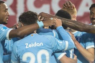 Peña estuvo en goleada del Malmö sobre el Varberg