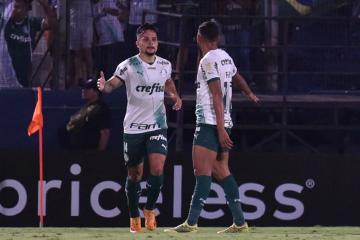 Palmeiras goleó a Cerro Porteño en Paraguay