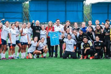 Emily Lima estuvo en entrenamiento de Sporting Cristal Femenino