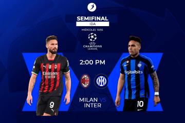 ¡Vive el AC Milan vs. Inter de Milan por la Champions al estilo de Ovación!