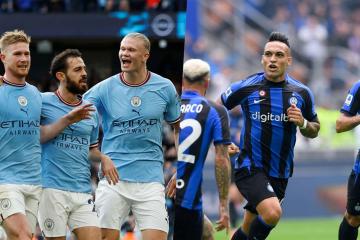Conoce las alineaciones confirmadas del choque entre Manchester City e Inter de Milán