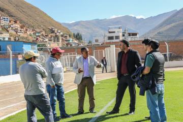 (FOTOS) Se intensifican trabajos para que el VAR esté presente en Estadio Unión Tarma
