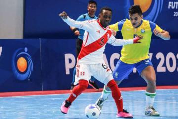Selección Sub 17 de futsal cayó goleado 10-0 ante Brasil y hoy juega ante Argentina