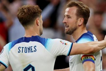 Inglaterra goleó por 7-0 a Macedonia del Norte
