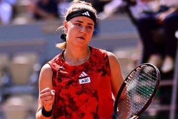 Muchova eliminó a Sabalenka en Roland Garros