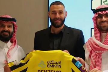 ¡Oficial! Karim Benzema fue presentado oficialmente en Al Ittihad
