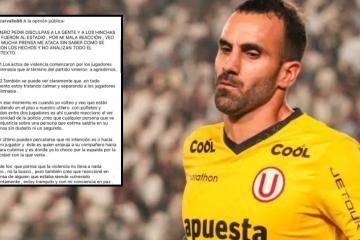 Carvallo: "Veo que están agrediendo en el piso a nuestro utilero con puñet