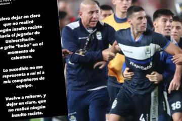 Morales, jugador de Gimnasia: "Quiero dejar en claro que no realicé ningún tipo