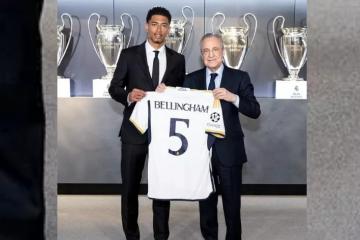 Jude Bellingham usará la camiseta número 5 en el Real Madrid