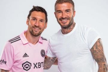 Beckham le dio la bienvenida a Messi