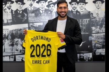Emre Can amplió contrato con el Dormund hasta el 2026