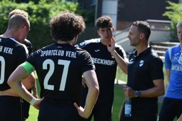 Fabio Gruber jugó un amistoso de pretemporada con SC Verl