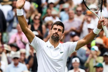 Novak Djokovic le remontó a Andrey Rublev y se metió a ‘semis’ de Wimbledon