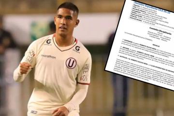 Comisión Disciplinaria de la Conmebol castigó con cuatro partidos de suspensión
