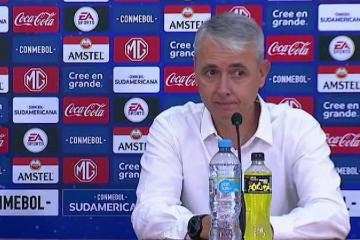 Nunes: "Me sorprende que un equipo del tamaño de Emelec juegue tan replegado como lo hizo hoy"