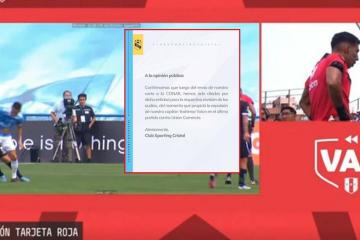 Cristal: "Hemos sido citados por CONAR para revisión de los audios del VAR"
