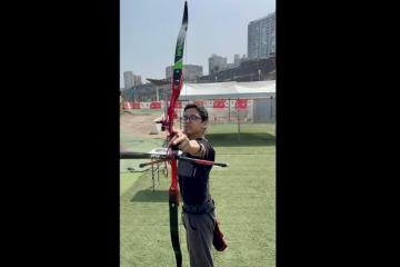 Vásquez, de 13 años, ganó Campeonato Internacional Abierto y Nacional de Tiro con Arco