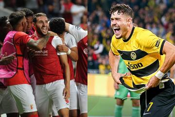 Young Boys y Sporting Braga también se metieron a la Champions League