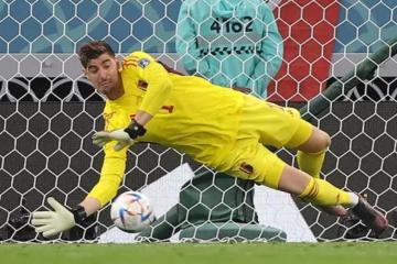 Courtois: "Me gustaría ganar un Mundial con Bélgica, pero es algo complicado"