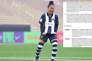 ¡Sandy Dorador quedó inhabilitada para jugar la final de la Liga Femenina!