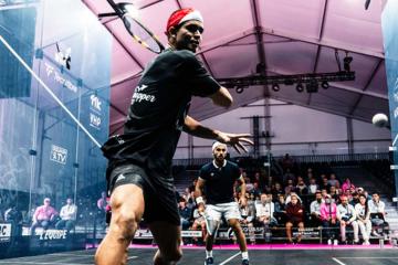 Diego Elías debutó con triunfo en la temporada de Squash