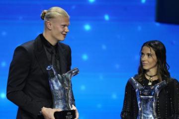 Haaland se llevó el premio de la UEFA a Mejor Futbolista