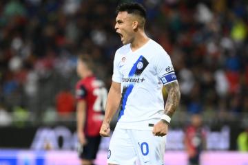 Inter derrotó por 2-0 al Cagliari de Lapadula