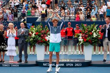 Jannik Sinner consiguió en Toronto su primer título de Masters 1000