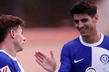 Atlético de Madrid venció por 2-0 a Numancia en encuentro amistoso