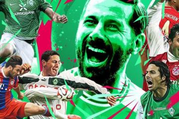 Claudio Pizarro figura como uno de los 25 mejores delanteros de la Bundesliga