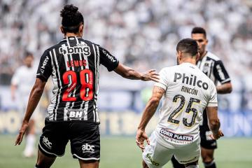 Santos cayó ante Atlético Mineiro y sigue en zona de descenso