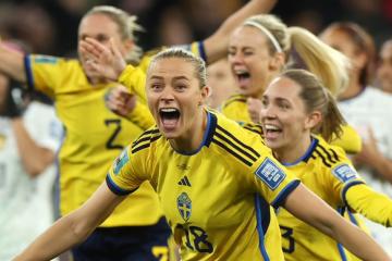 Suecia dio la sorpresa y eliminó a Estados Unidos del Mundial Femenina
