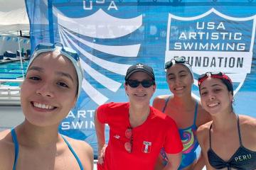 ¡Histórico! Peruanas lograron oro en Panamericano de natación artística
