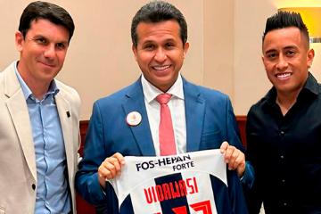 DT Mauricio Larriera y Christian Cueva estuvieron en gran evento benéfico