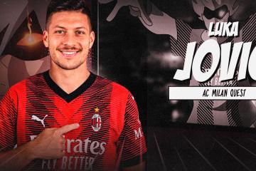 Milan oficializó el fichaje de Luka Jovic