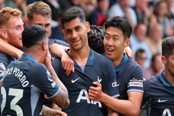Tottenham goleó al Burnley con triplete del coreano Heung-min Son