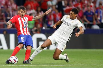 Ángel Correa presenta esguince de rodilla y será baja en Atlético de Madrid