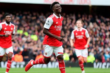 Bukayo Saka fue elegido como mejor jugador inglés del año