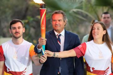 Se alista la fiesta: Fuego Panamericano llegó a Santiago de Chile