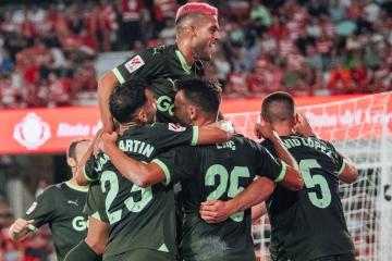 Girona ganó de visita y sigue de cerca al líder en la Liga española