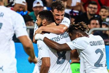Milan venció por 3-1 al Cagliari en la Serie A