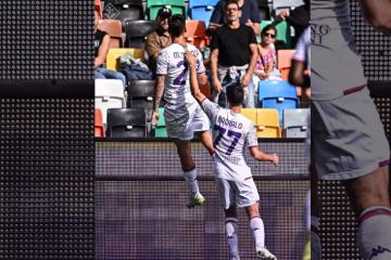 Fiorentina derrotó por 2-0 a Udinese por la Serie A